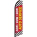 30K 60K 90K Auto Service Swooper Feather Flag