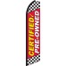 Certified Pre-Owned Red Swooper Feather Flag