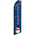 Happy Holidays Swooper Feather Flag