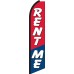 Rent Me Swooper Feather Flag