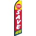 Stop Save Here Swooper Feather Flag