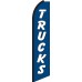 Trucks (Blue & White) Swooper Feather Flag