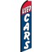 Used Cars Red/Blue Swooper Feather Flag