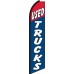Used Trucks Red/Blue Swooper Feather Flag