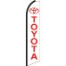 Toyota White/Red Swooper Feather Flag
