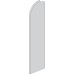Solid Silver Swooper Feather Flag