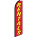 Rentals Red/Yellow Swooper Feather Flag