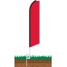 Solid Red Swooper Feather Flag