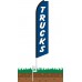 Trucks (Blue & White) Swooper Feather Flag