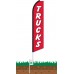 Trucks (Red & White) Swooper Feather Flag