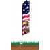 Stars & Bars Eagle Swooper Feather Flag