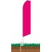 Solid Hot Pink Swooper Feather Flag