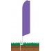 Solid Purple Swooper Feather Flag