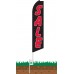 Sale (Black & Red) Swooper Feather Flag