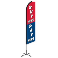 Buy Here Pay Here Swooper Feather Flag