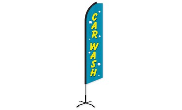 Car Wash Swooper Feather Flag