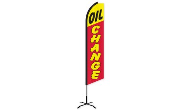 Oil Change Swooper Feather Flag