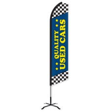 Quality Used Cars Blue Swooper Feather Flag