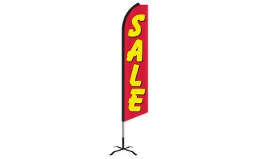 Sale (Red & Yellow) Swooper Feather Flag