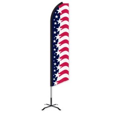 Star Spangled Banner Swooper Feather Flag