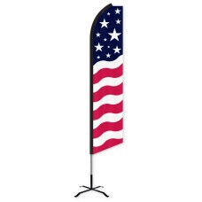 Stars & Bars Swooper Feather Flag