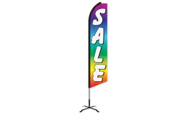 Sale Rainbow Swooper Feather Flag