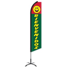 Bienvenidos Swooper Feather Flag