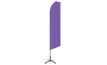 Solid Purple Swooper Feather Flag