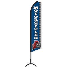 Motorcycles Swooper Feather Flag