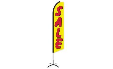 Sale (Yellow & Red) Swooper Feather Flag