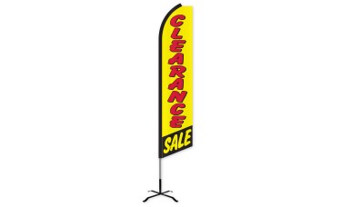 Clearance Sale Swooper Feather Flag