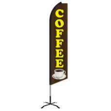 Coffee Swooper Feather Flag