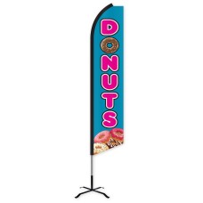 Donuts Swooper Feather Flag