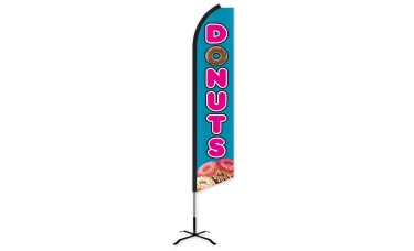 Donuts Swooper Feather Flag