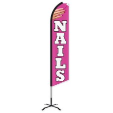 Nails Swooper Feather Flag