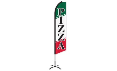 Pizza Swooper Feather Flag