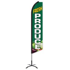 Fresh Produce Swooper Feather Flag