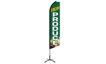 Fresh Produce Swooper Feather Flag