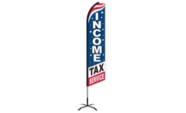 Income Tax Service Swooper Feather Flag