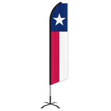 Texas State Swooper Feather Flag