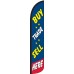 Buy, Trade, Sell Here Wind-Free Feather Flag