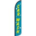 Car Wash Wind-Free Feather Flag