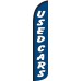 Used Cars (Blue & White) Wind-Free Feather Flag