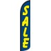 Sale (Blue & Yellow) Wind-Free Feather Flag