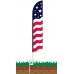 Stars & Bars Wind-Free Feather Flag