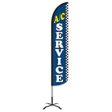 A/C Service Wind-Free Feather Flag