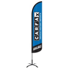 CARFAX Available Wind-Free Feather Flag