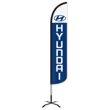 Hyundai Wind-Free Feather Flag