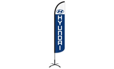 Hyundai Wind-Free Feather Flag