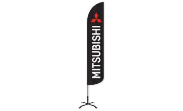 Mitsubishi Wind-Free Feather Flag